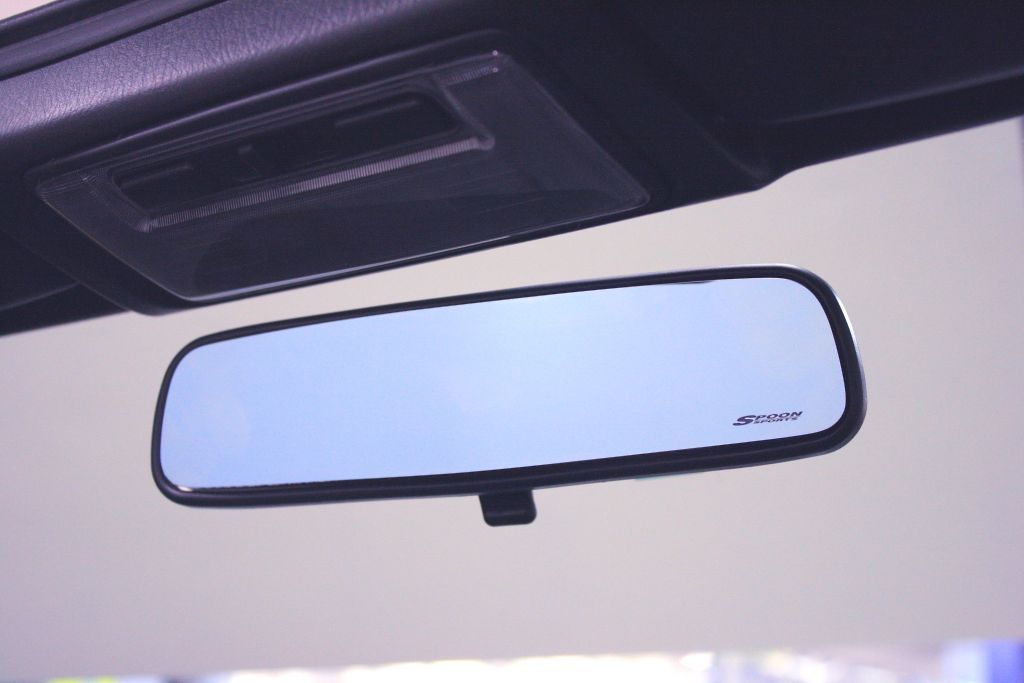 Spoon Sports Blue Wide Rear View Mirror