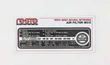 Load image into Gallery viewer, Restotuner 1994-2001 Integra Air Filter Box Decal
